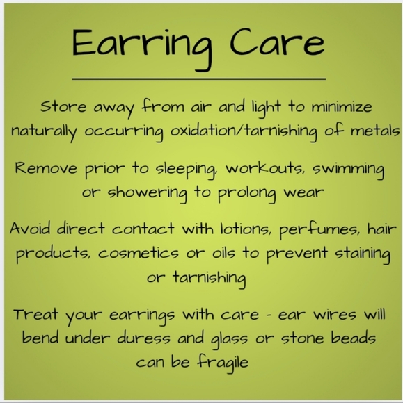 HAND CRAFTED Rustic Orange Ceramic Brass Flower Dangle Earrings - Picture 6 of 6